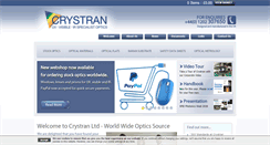 Desktop Screenshot of crystran.co.uk