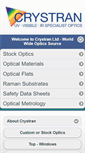 Mobile Screenshot of crystran.co.uk